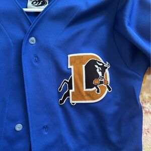 Youth Durham bulls jersey w/ signatures